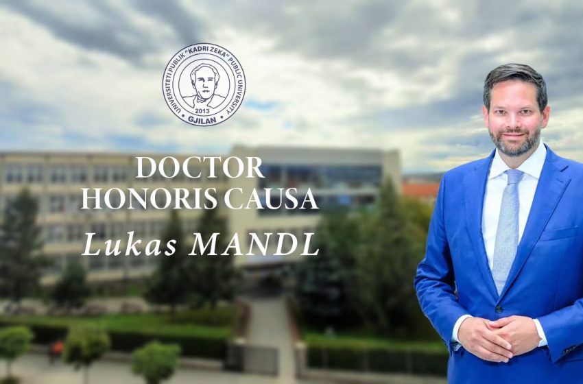  UKZ nderon me çmimin “Doktor Honoris Causa”, z. Lukas Mandl