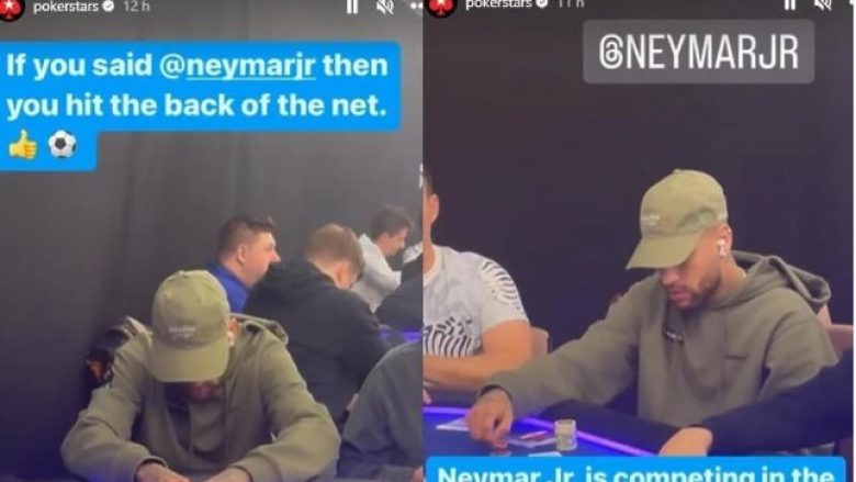  Një dit pasi humbi nga Bayern Munich, Neymar shihet duke luajtur poker – kjo gjë i zemëroi tifozët e PSG-së