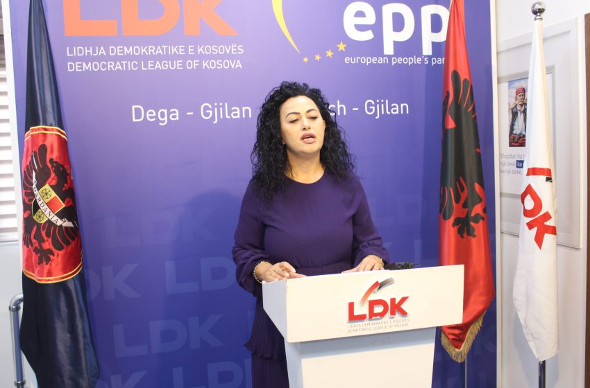  Lidhja Demokratike e Kosovës – Dega Gjilan, të hënën ka mbajtur konferencë për medie në selinë e saj në Gjilan