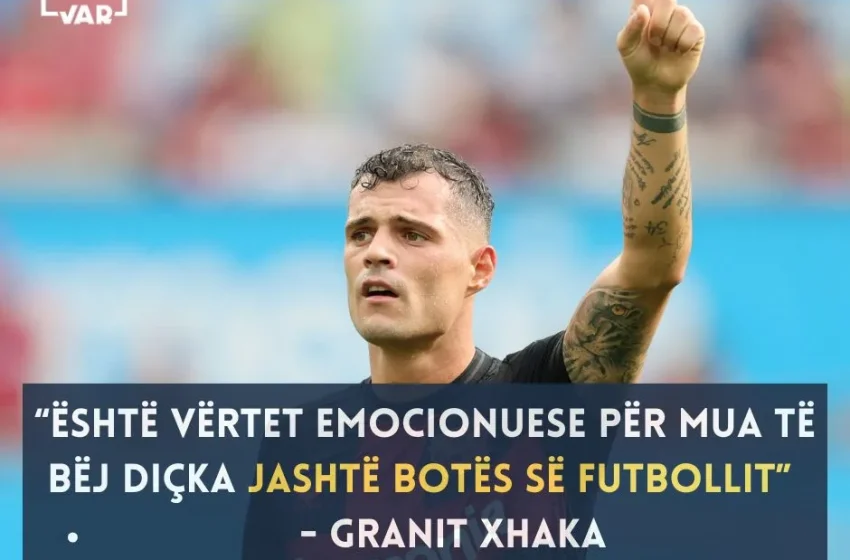  Granit Xhaka i rreket një pune të re, jashtë futbollit – botës së modës!