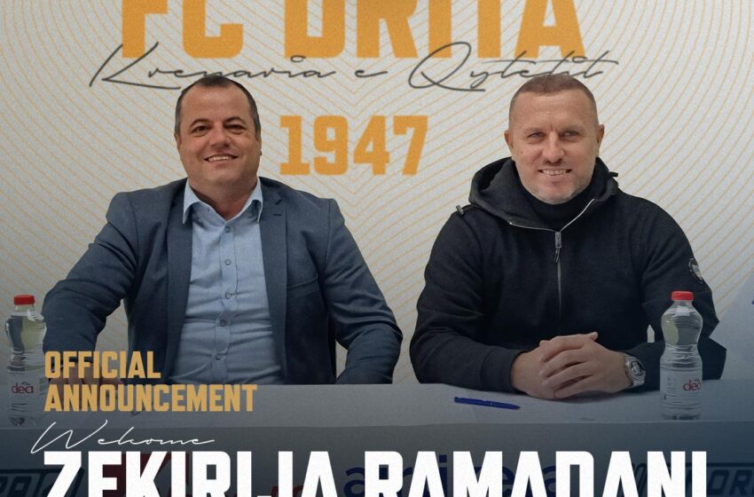  FC Drita prezanton trajnerin e ri, Shkupianin, Zekerija Ramadani