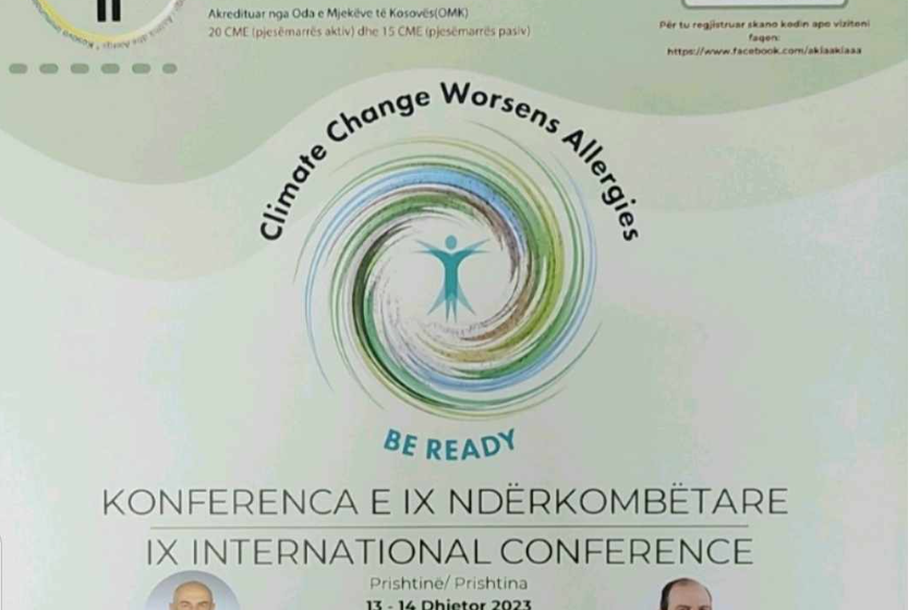  AKIA – Asociacioni Kosovar për Imunologji – Astma dhe Alergji, organizon Konferecën e IX Ndërkombëtare