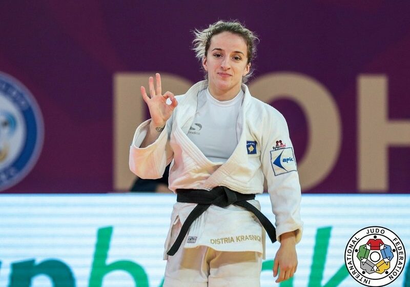  Distria Krasniqi e nis Evropianin me fitore me Ippon