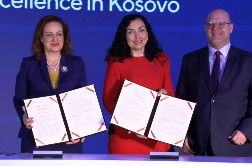  Nënshkruhet marrëveshja, Kosova bëhet me Qendrën e Ekselencës