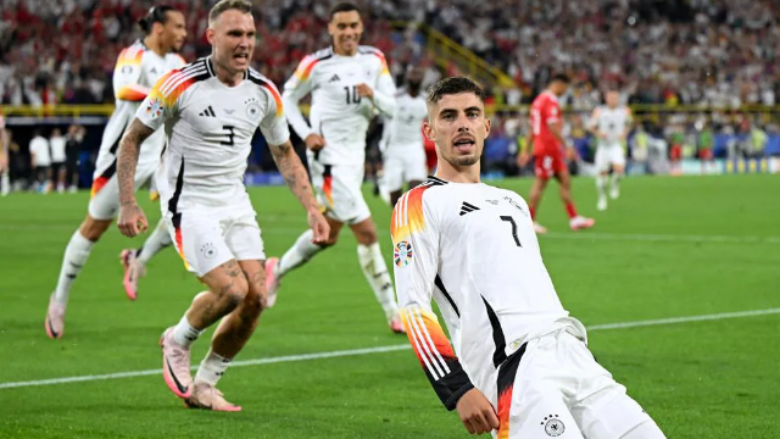  Gjermania në çerekfinale të Euro 2024, mposht Danimarkën në ndeshjen që u anuluan tri gola