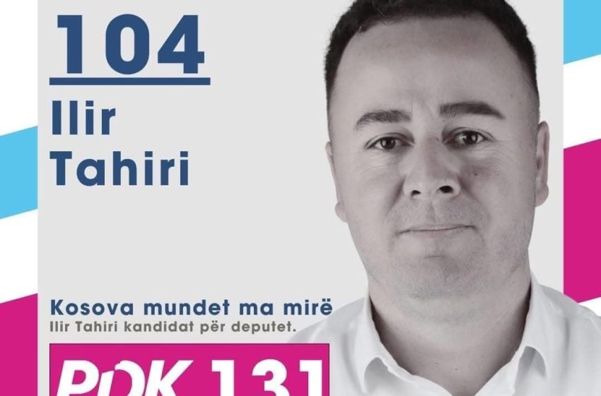  Fushata Zgjedhore 2025 – PDK Gjilan: – Kandidati për deputet, Ilir Tahiri