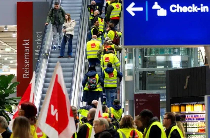  Greva të shumta në aeroportet e Gjermanisë, priten qindra anulime fluturimesh