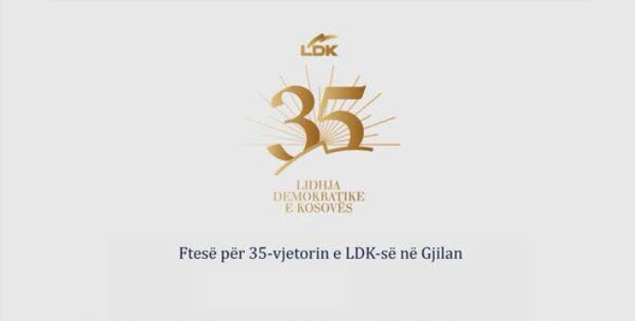  Dega e LDK-së në Gjilan shënon 35 vjetorin e themelimit