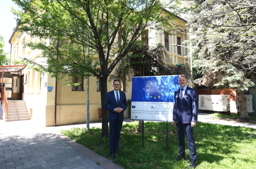 Kryetari Alban Hyseni priti ambasadorin e BE-së në Kosovë Aivo Orav