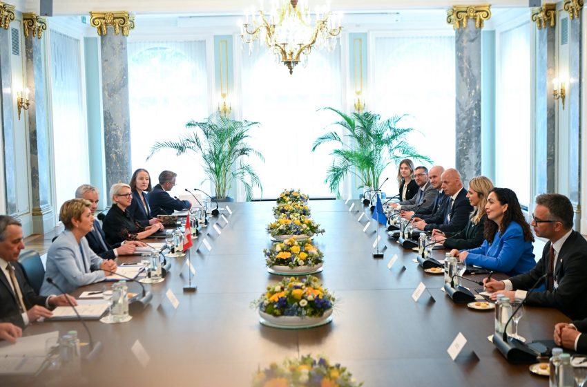 Presidenja Osmani vlerëson lart pritjen nga homologia Zvicerane dhe anëtarëve të Këshillit Federal