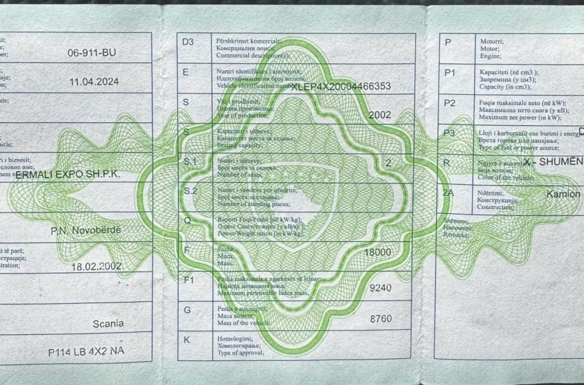 NJOFTIM: Kërkohet pronari i librezës nga Artana (Novo Bërda) – detajet brenda tekstit