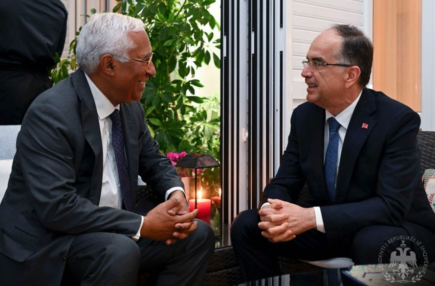 Tiranë: Presidenti i Republikës, Sh. T. Z. Bajram Begaj, takoi sot Presidentin e Këshillit Evropian, Sh. T. Z. António Costa