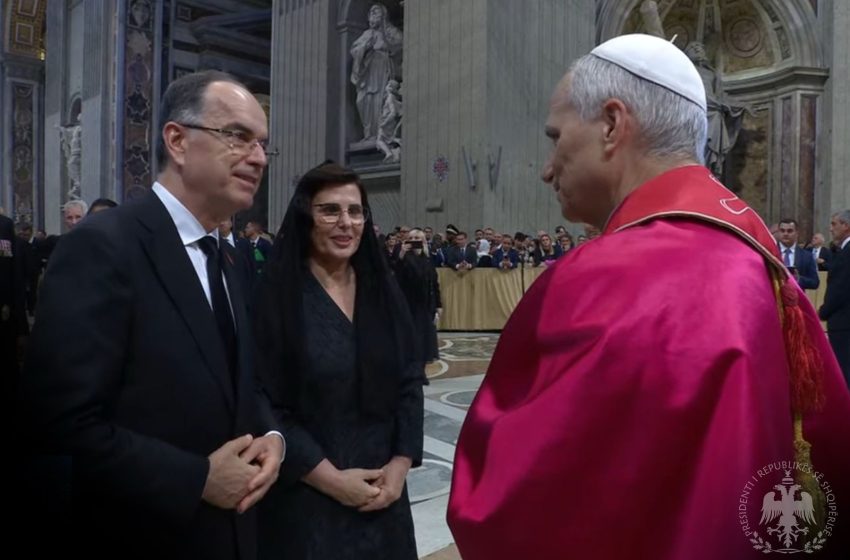 Presidenti Begaj në Vatikan, në krye të delegacionit shqiptar për ceremoninë e inaugurimit të Papa Leoni XIV