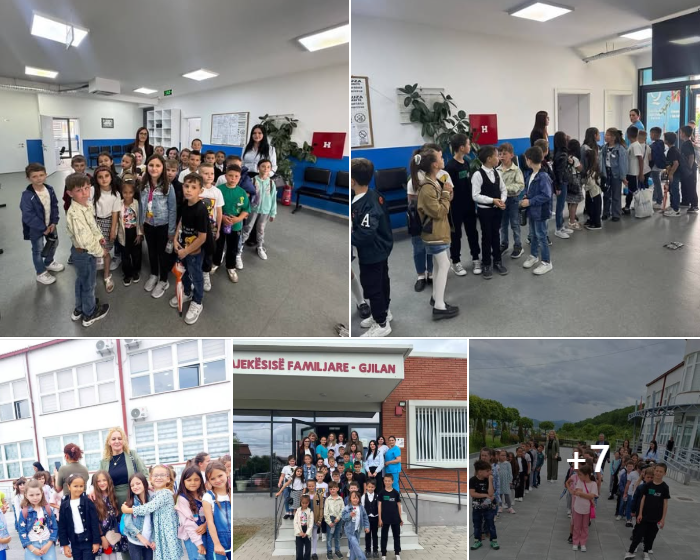 Nxënës të ShMTU “Mulla Idriz Gjilani” nga Velekinca, vizitë edukative në (QMF) – Qendrën e Mjekësisë Familjare – Gjilan