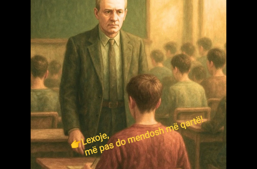 Mësuesi u jep si detyrë fëmijëve që të analizojnë emrin “Nënë”.
