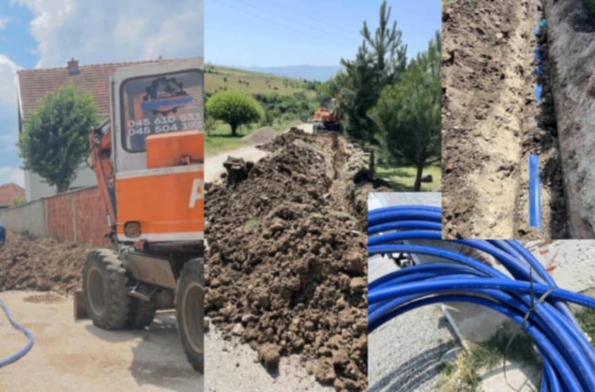 Vazhdojnë punimet në shtrirjen e rrjetit të ujësjellësit në Fshatin e Ri