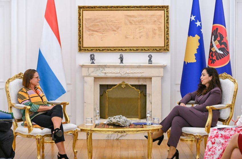  Presidentja Osmani priti në takim Ministren e Mbrojtjes së Luksemburgut, znj. Yuriko Backes
