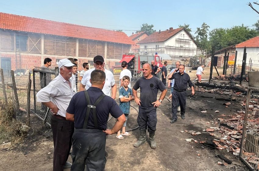 TMERR në Komunën e Vitisë: Digjet stalla me 42 dele! Zjarre gjithandej!