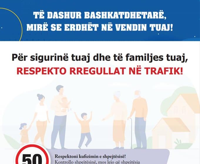 Policia Rajonale në Gjilan del me Komunikatë për Media për aktivitete javore në trafikun rrugor