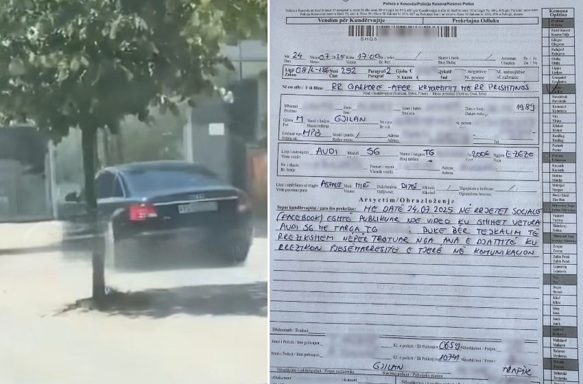 Tejkalim i rrezikshëm përmes trotuar – ndaj kundërvajtësit shqiptohet gjobë dhe njoftohen autoritetet zvicerane