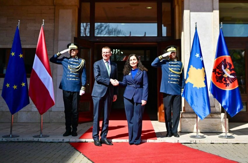 Osmani ka udhëtuar për vizitë pune në Republikën e Letonisë