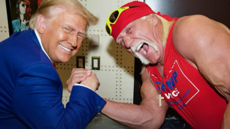  Trump i jep lamtumirën Hulk Hoganit me një foto të veçantë