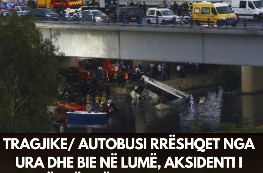  Tragjike/ – Autobusi rrëshqet nga ura dhe bie në lumë, aksidenti i rëndë shënon 18 viktima