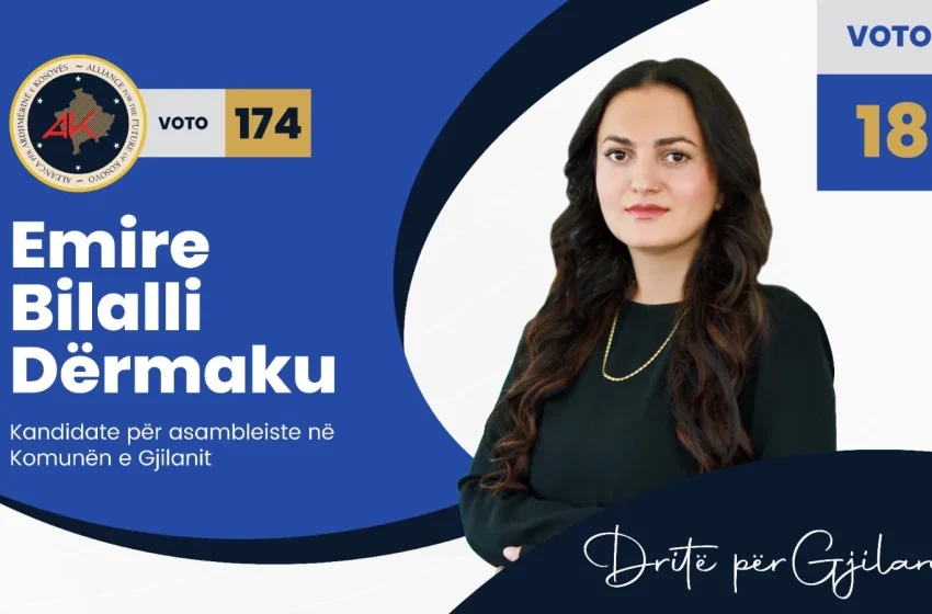  Nga poezia dhe ekonomia në politikë – Emira Bilalli-Dërmaku synon një ulëse në Kuvendin Komunal të Gjilanit