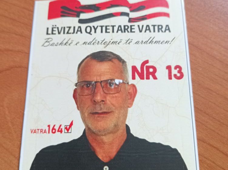 Zgjedhjet Lokale 2025 – Partia “Vatra” Gjilan – Nazim Hajdini nr. 13