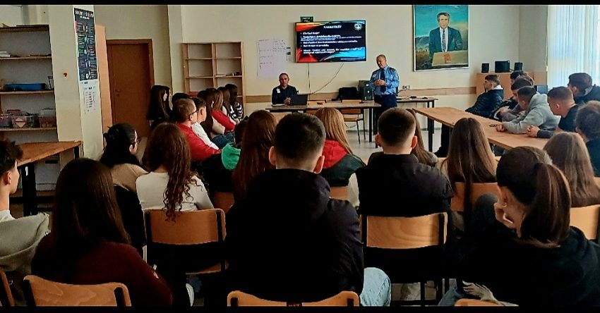  Policia Rajonale – Gjilan: Ligjëratë vetëdijësues për parandalimin e dukurive negative tek të rinjtë