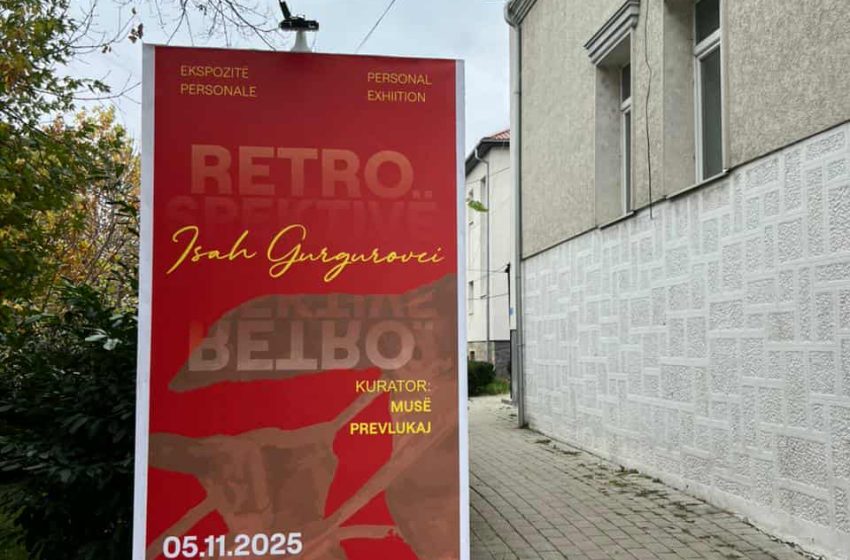  U hap ekspozita personale “Retrospektivë” e Isa Gurgurovcit në Galerinë e Arteve, Gjilan