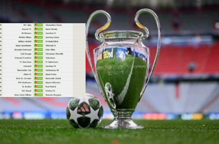  18 ndeshjet e sontme do ta mbyllin fazën e ligës në Ligën e Kampionëve