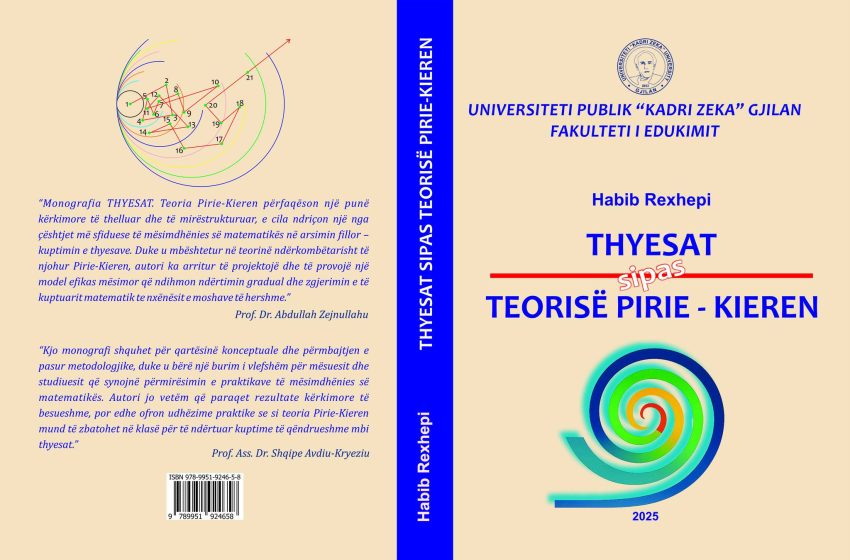  Botohet libri “Thyesat sipas Teorisë PIRIE-KIEREN”, një qasje e re për të kuptuar konceptin e thyesave