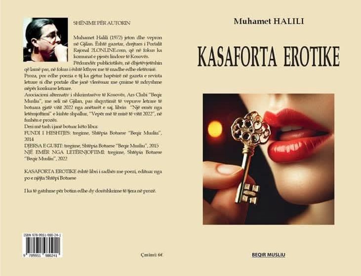  Shefqet DIBRANI: DASHURIA SI UNIVERS I METAFORËS EROTIKE – (Muhamet Halili, “KASAFORTA EROTIKE”, poezi, “Beqir Musliu”, Gjilan