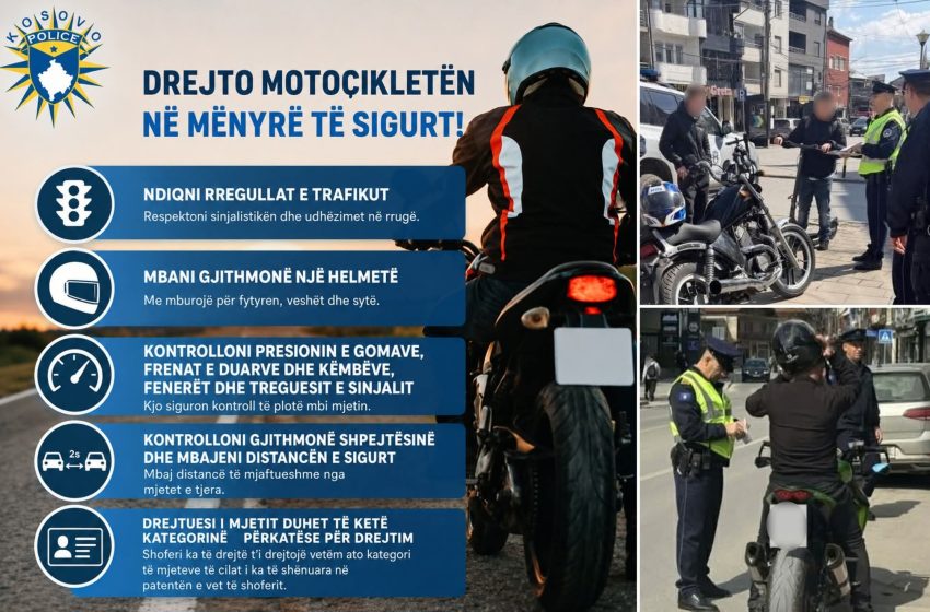  Aksion i Policisë në Gjilan: 161 motoçikleta të konfiskuara për një muaj