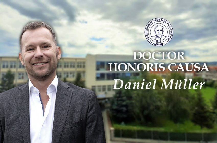  Universiteti “Kadri Zeka” nderon Daniel Müller me titullin “Doctor Honoris Causa”