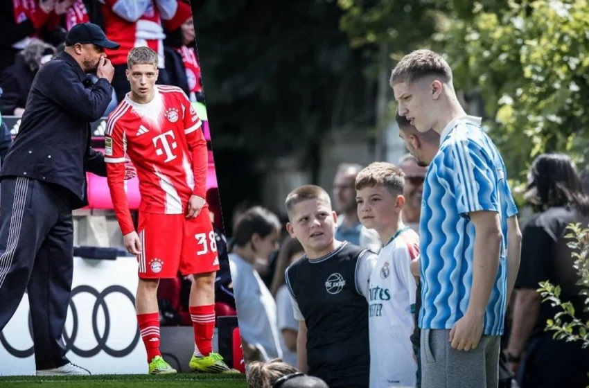  Ylli i ri gjilanas i Bayern Munich, Erblin Osmani, frymëzon gjeneratat e reja në Kinderligë