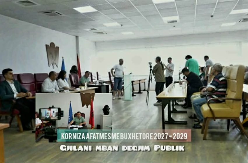  Gjilani mban dëgjimin publik për Kornizën Afatmesme Buxhetore 2027–2029, prezantohen prioritetet zhvillimore