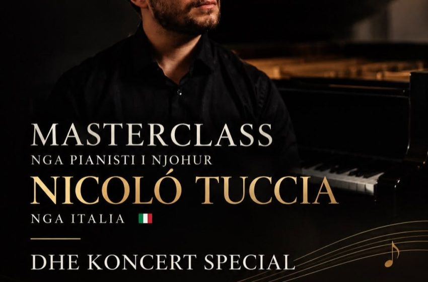  PIANISTI I NJOHUR ITALIAN NICOLÒ TUCCIA VJEN NË GJILAN ME MASTERCLASS DHE KONCERT SPECIAL