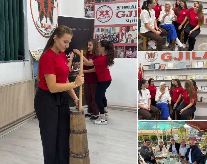  GJILAN / ANROPOLOGEN AMERIKANE JANET REINECK VIZITON ANSAMBLIN “GJILANI”
