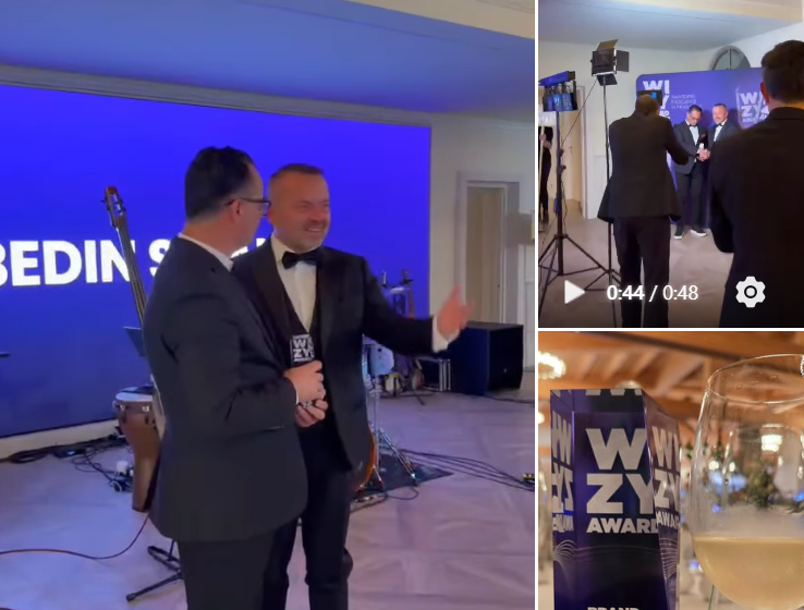 GJILAN / SEBASTIAN SINANI FITON ÇMIMIN “BRAND AMBASSADOR” NË GALAN E WIZY AWARD NË ROMË