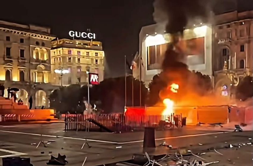  Përplasje dhe në Milano, policia përballet me protestuesit