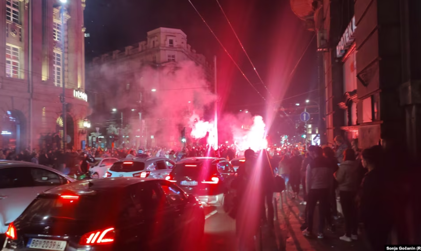  Humbja e Vuçiqit, festë në qendër të Beogradit